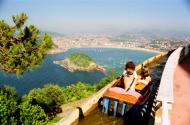 Blick auf Donostia vom Berg Igeldo